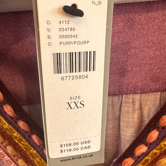 Anthropologie Purple and Yellow Floral Blouse - Picture 4 of 5